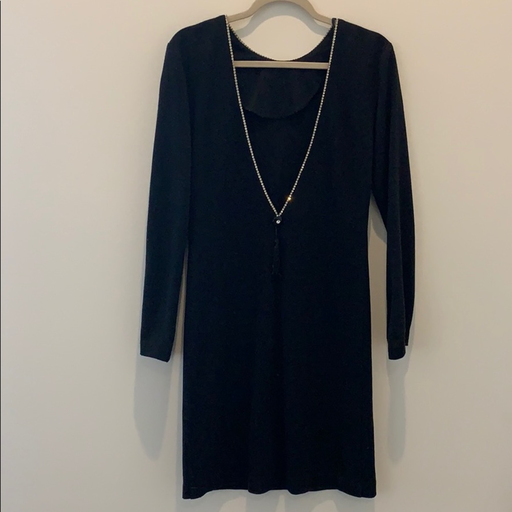 Vintage Samuel Blue black dress